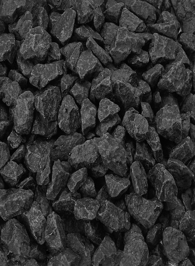 NUPICK 10 Pound Gravel Rocks, 0.5-0.7 Inches Polished Pebbles for Plants, Fish Tank, Clear Vase and More, Natural Black Stones - Image 1